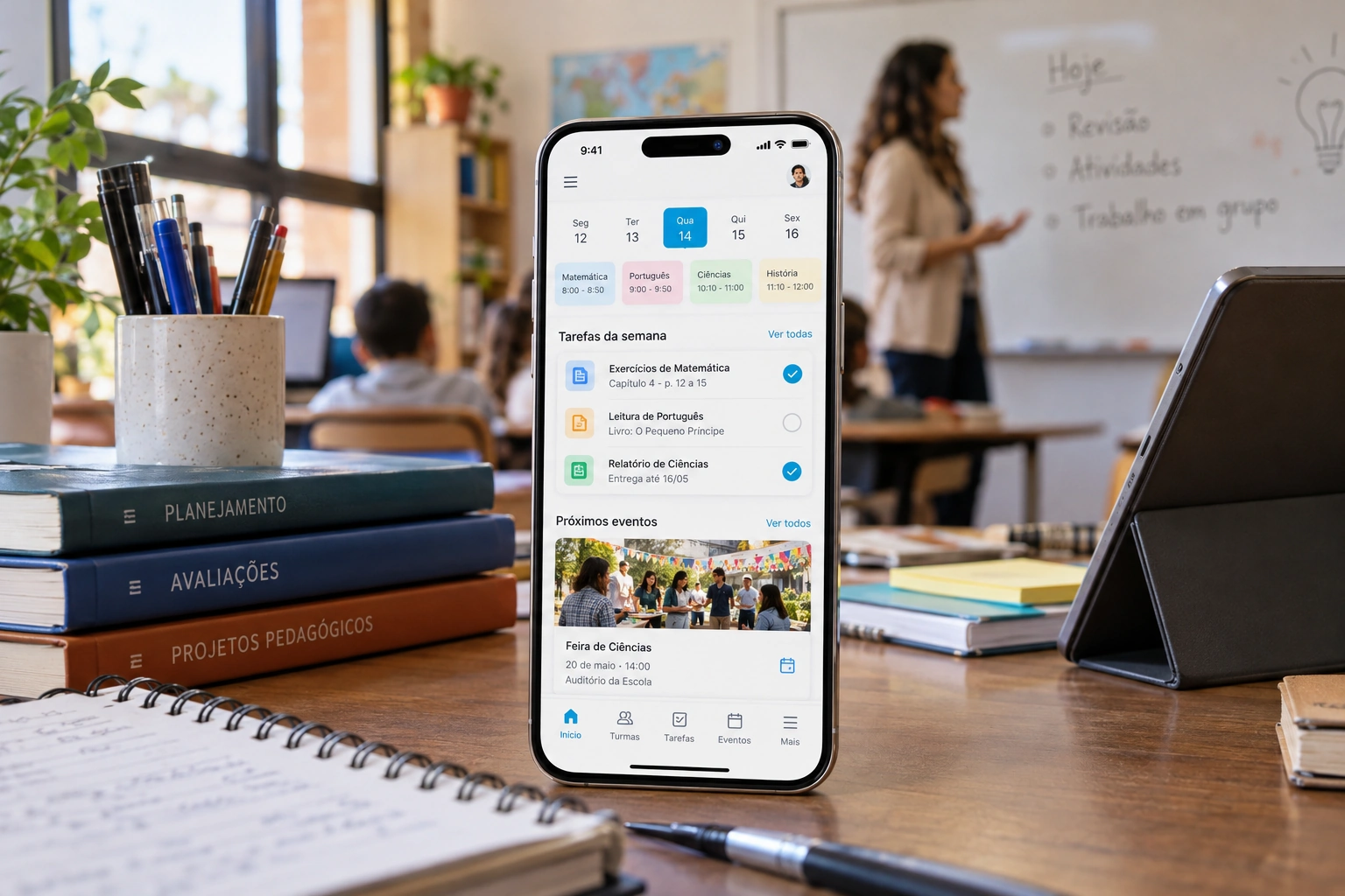 Aplicativo ideal para Escolas e Professores