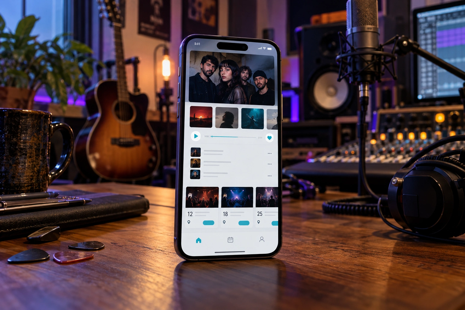 Aplicativo ideal para Bandas e Músicos